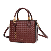 Bolsa Tote Santa Lolla Vinho Tressê Alça Tiracolo
