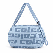 Bolsa Transversal Colcci Azul Nylon Estampada