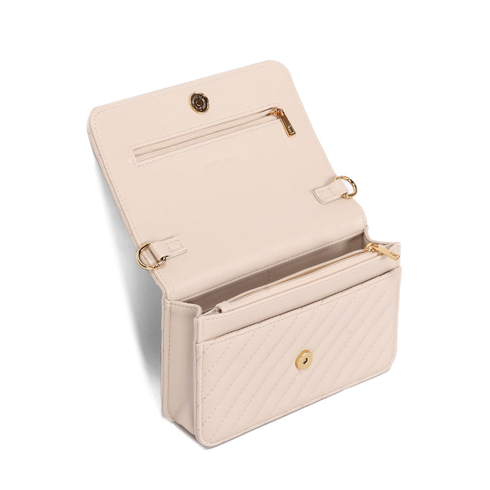 Bolsa Transversal Santa Lolla Areia Matelassê