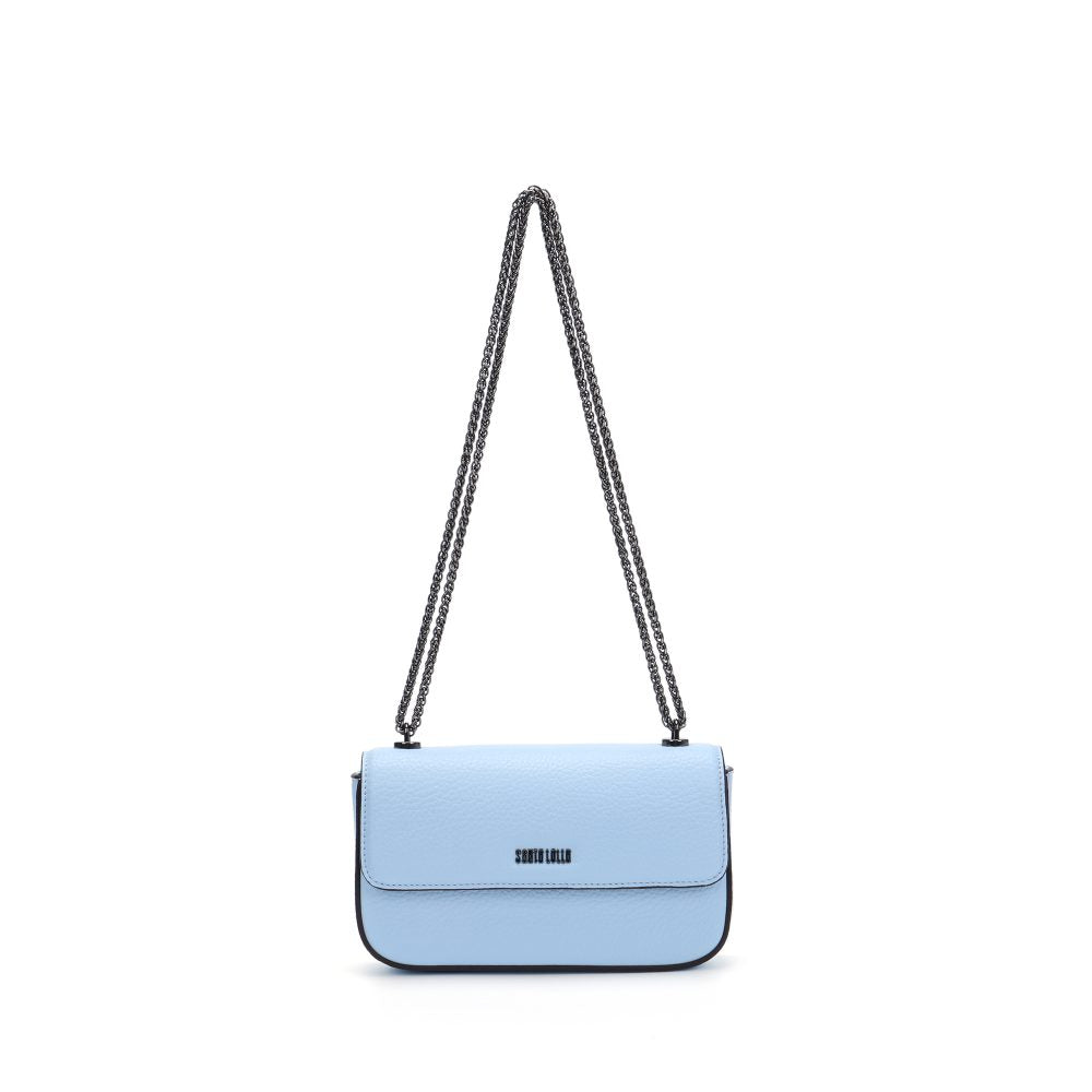 Bolsa Transversal Santa Lolla Azul Alça Corrente