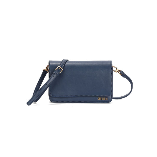 Bolsa Transversal Santa Lolla Azul Marinho Flap
