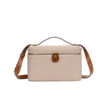 Bolsa Transversal Santa Lolla Bege Canvas Alças Duplas