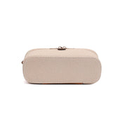 Bolsa Transversal Santa Lolla Bege Canvas Alças Duplas