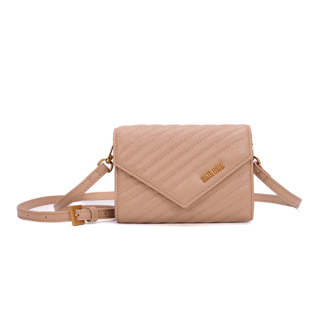 Bolsa Transversal Santa Lolla Bege Matelassê Aba