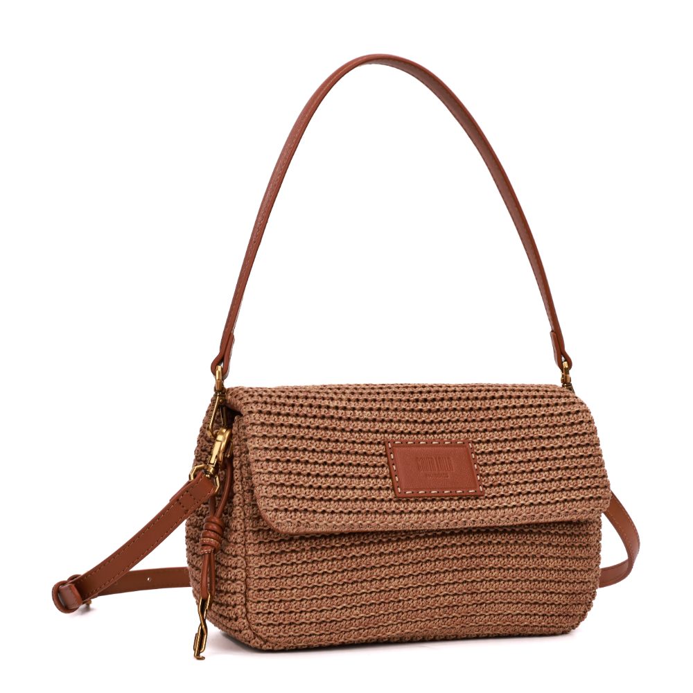 Bolsa Transversal Santa Lolla Bege Tramada