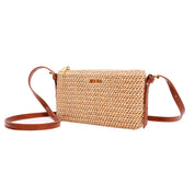 Bolsa Transversal Santa Lolla Bege Tramada Pequena