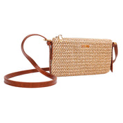 Bolsa Transversal Santa Lolla Bege Tramada Pequena