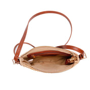 Bolsa Transversal Santa Lolla Bege Tramada Pequena
