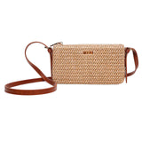 Bolsa Transversal Santa Lolla Bege Tramada Pequena