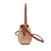 Bolsa Transversal Santa Lolla Bege Tramada Pequena