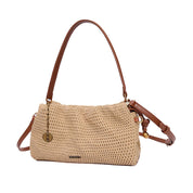 Bolsa Transversal Santa Lolla Bege Tramada Pequena