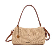 Bolsa Transversal Santa Lolla Bege Tramada Pequena