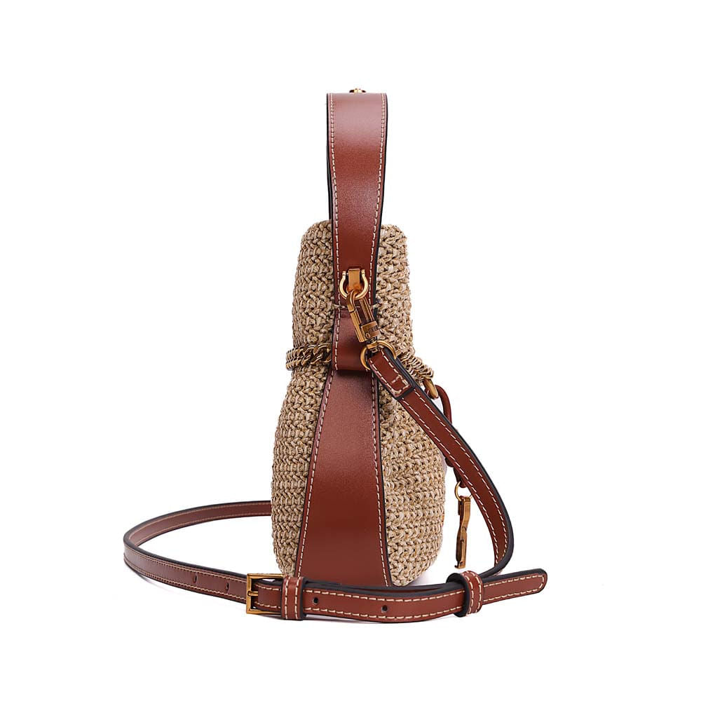 Bolsa Transversal Santa Lolla Bege Tramado Corrente