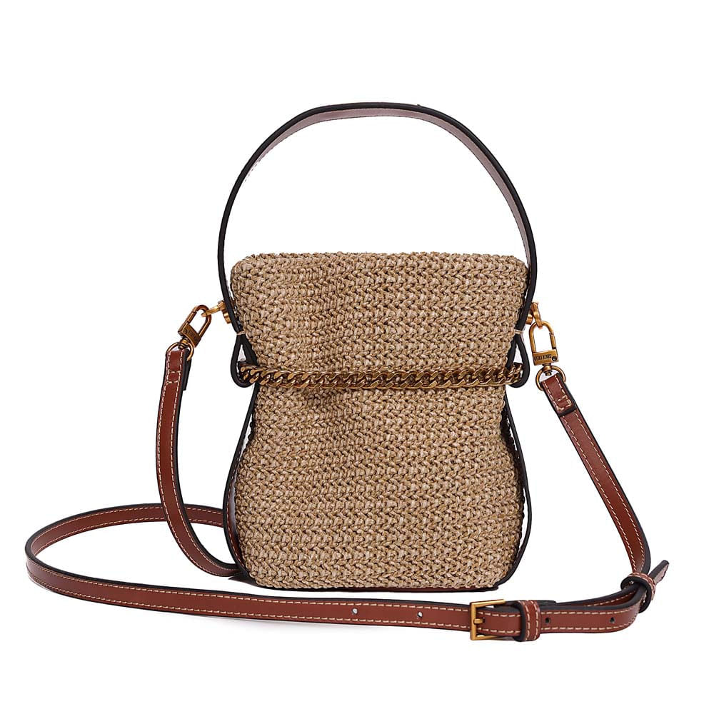 Bolsa Transversal Santa Lolla Bege Tramado Corrente