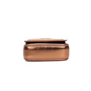 Bolsa Transversal Santa Lolla Bronze Alça Corrente