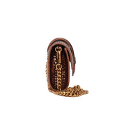 Bolsa Transversal Santa Lolla Bronze Snake Corrente