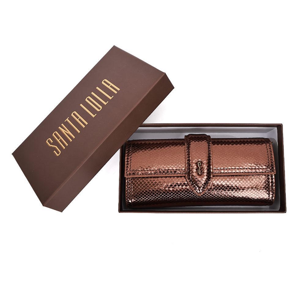 Bolsa Transversal Santa Lolla Bronze Snake Corrente