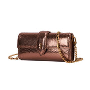 Bolsa Transversal Santa Lolla Bronze Snake Corrente