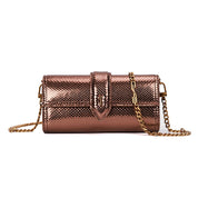 Bolsa Transversal Santa Lolla Bronze Snake Corrente