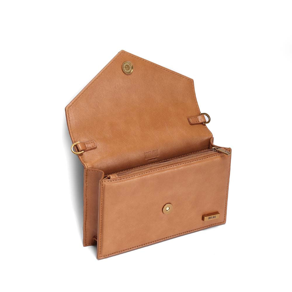 Bolsa Transversal Santa Lolla Caramelo Aba Envelope