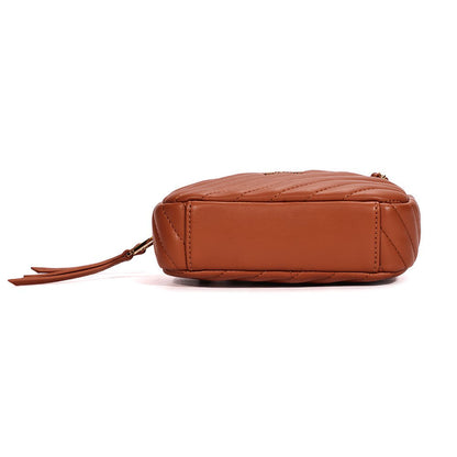 Bolsa Transversal Santa Lolla Caramelo Alça Corrente