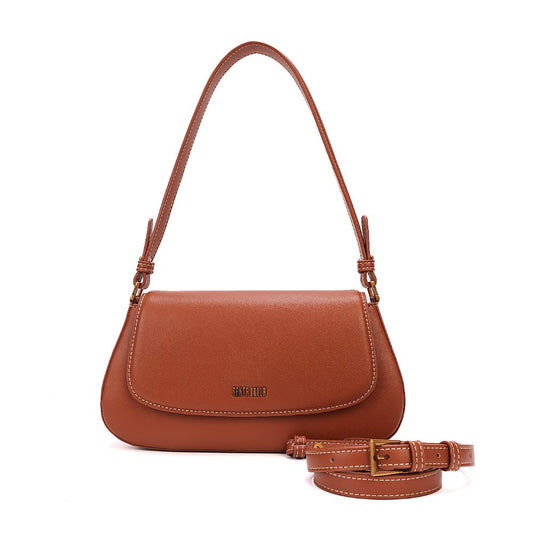 Bolsa Transversal Santa Lolla Caramelo Alça Dupla