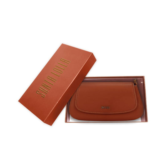 Bolsa Transversal Santa Lolla Caramelo Alça Dupla