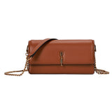 Bolsa Transversal Santa Lolla Caramelo Corrente Dourada