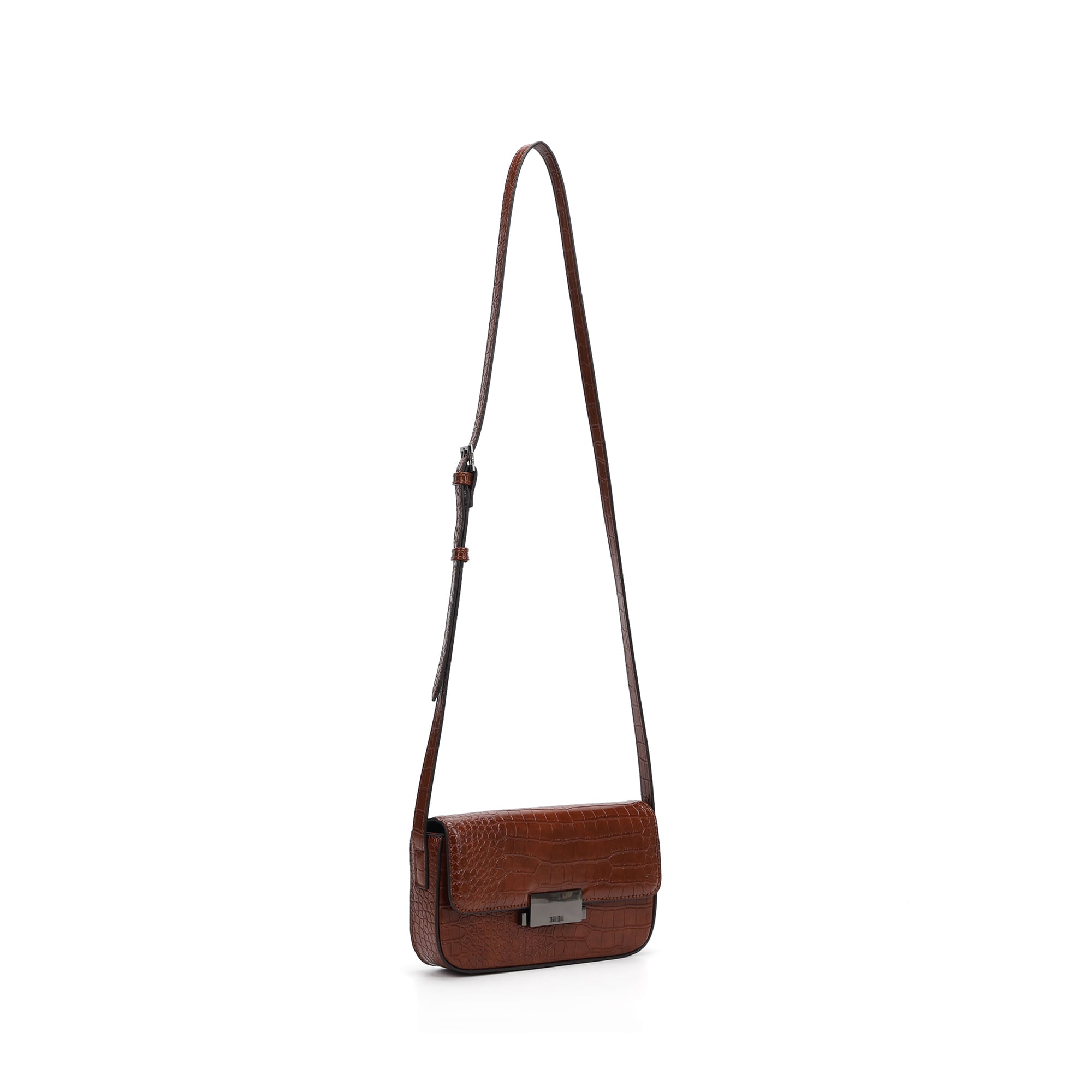 Bolsa Transversal Santa Lolla Caramelo Croco
