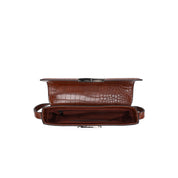 Bolsa Transversal Santa Lolla Caramelo Croco