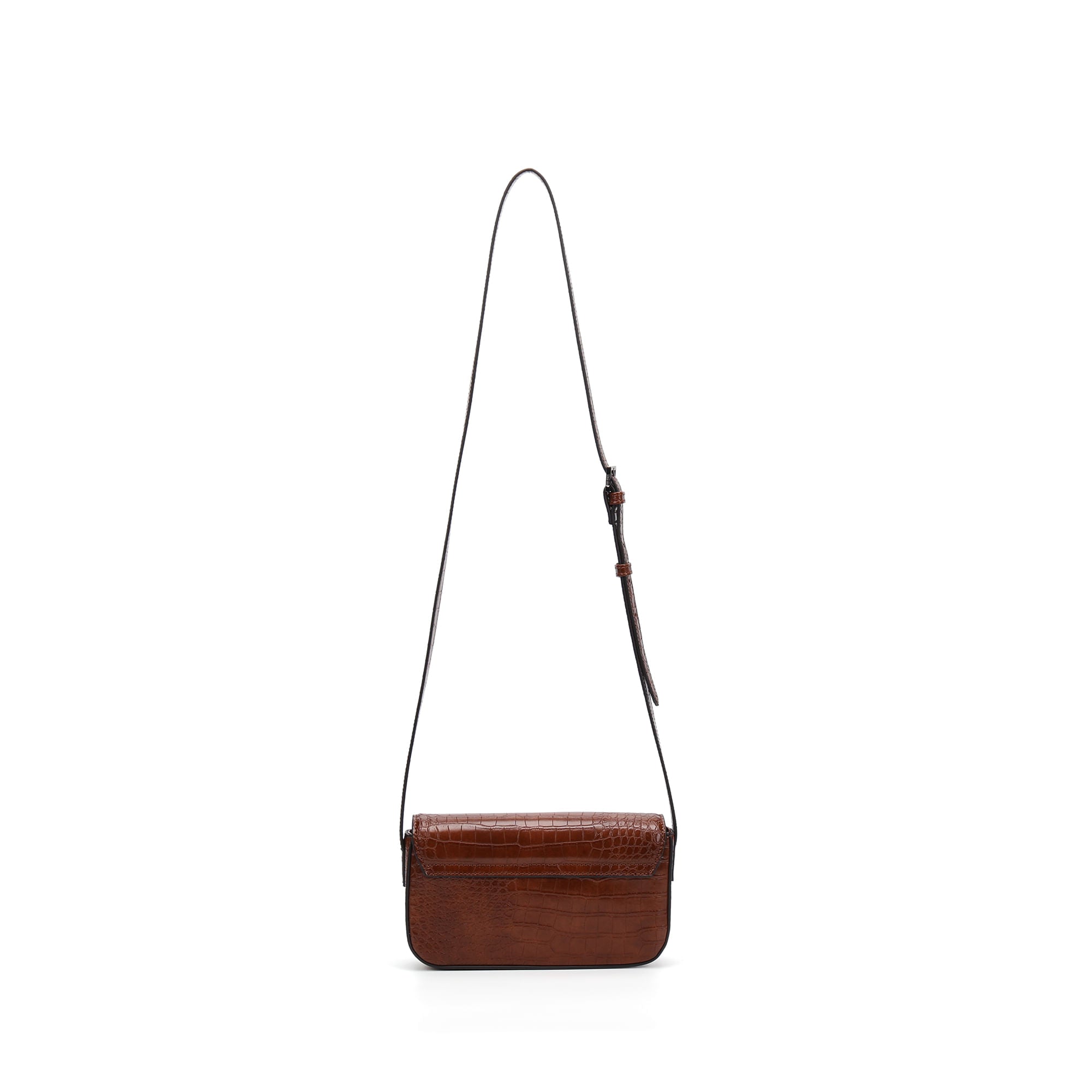 Bolsa Transversal Santa Lolla Caramelo Croco