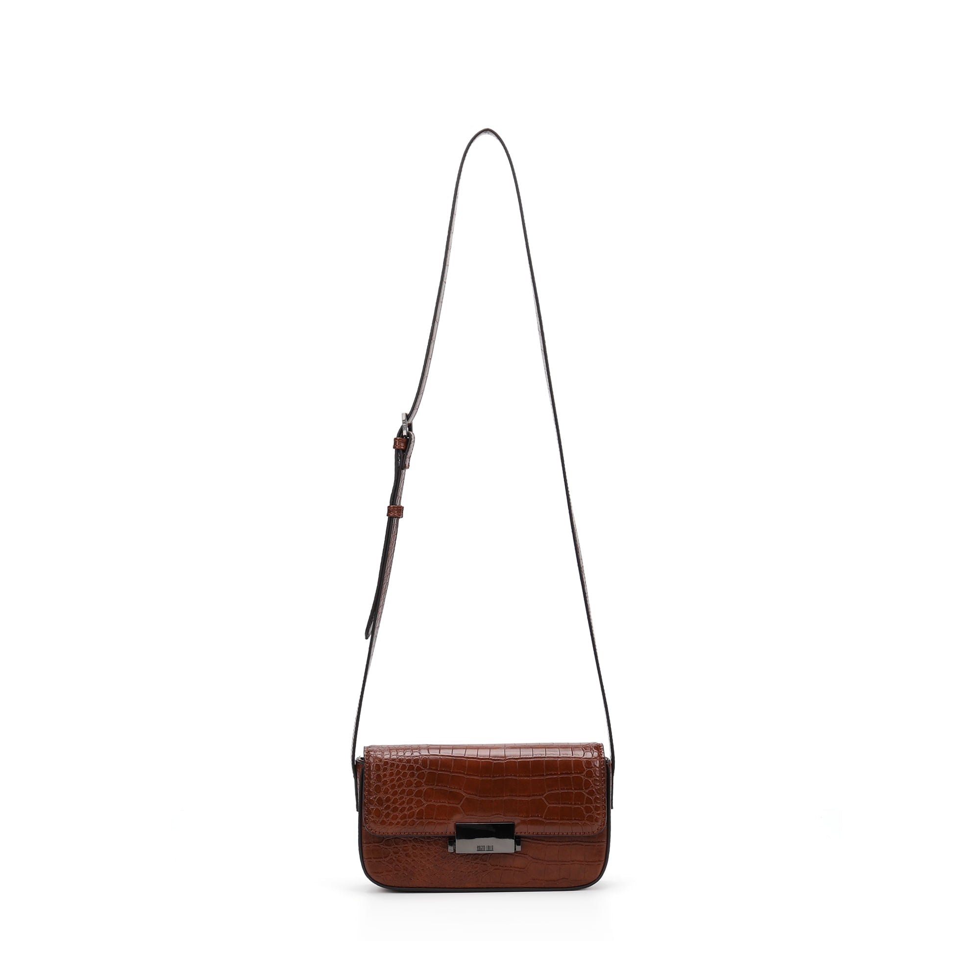 Bolsa Transversal Santa Lolla Caramelo Croco