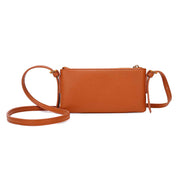 Bolsa Transversal Santa Lolla Caramelo Floater Zíper Dourado