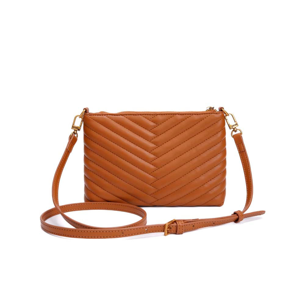 Bolsa Transversal Santa Lolla Caramelo Matelassê