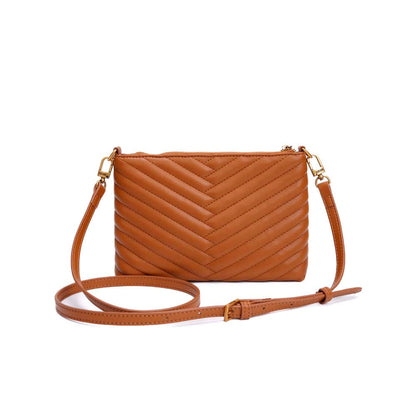 Bolsa Transversal Santa Lolla Caramelo Matelassê