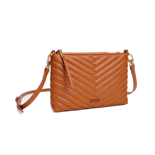 Bolsa Transversal Santa Lolla Caramelo Matelassê