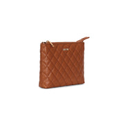 Bolsa Transversal Santa Lolla Caramelo Matelassê