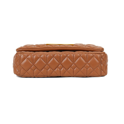 Bolsa Transversal Santa Lolla Caramelo Matelassê Corrente
