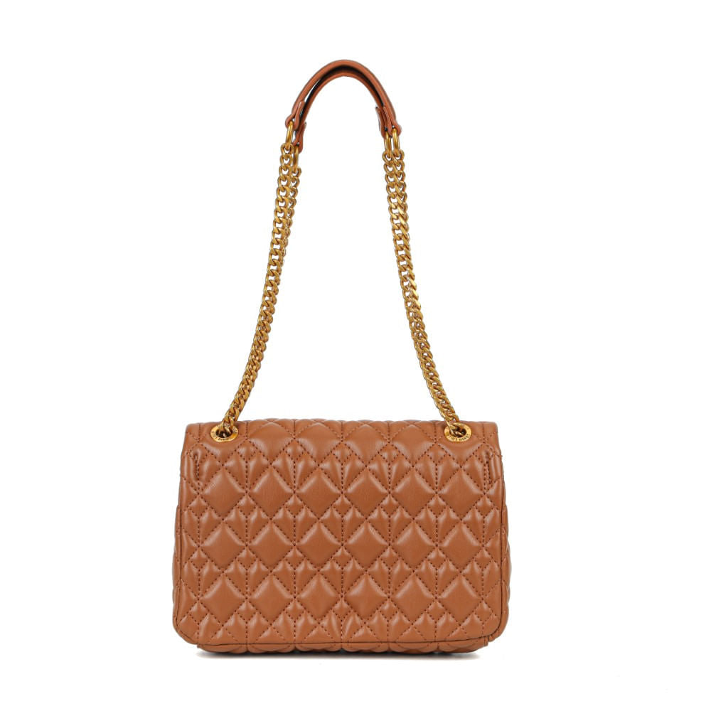 Bolsa Transversal Santa Lolla Caramelo Matelassê Corrente