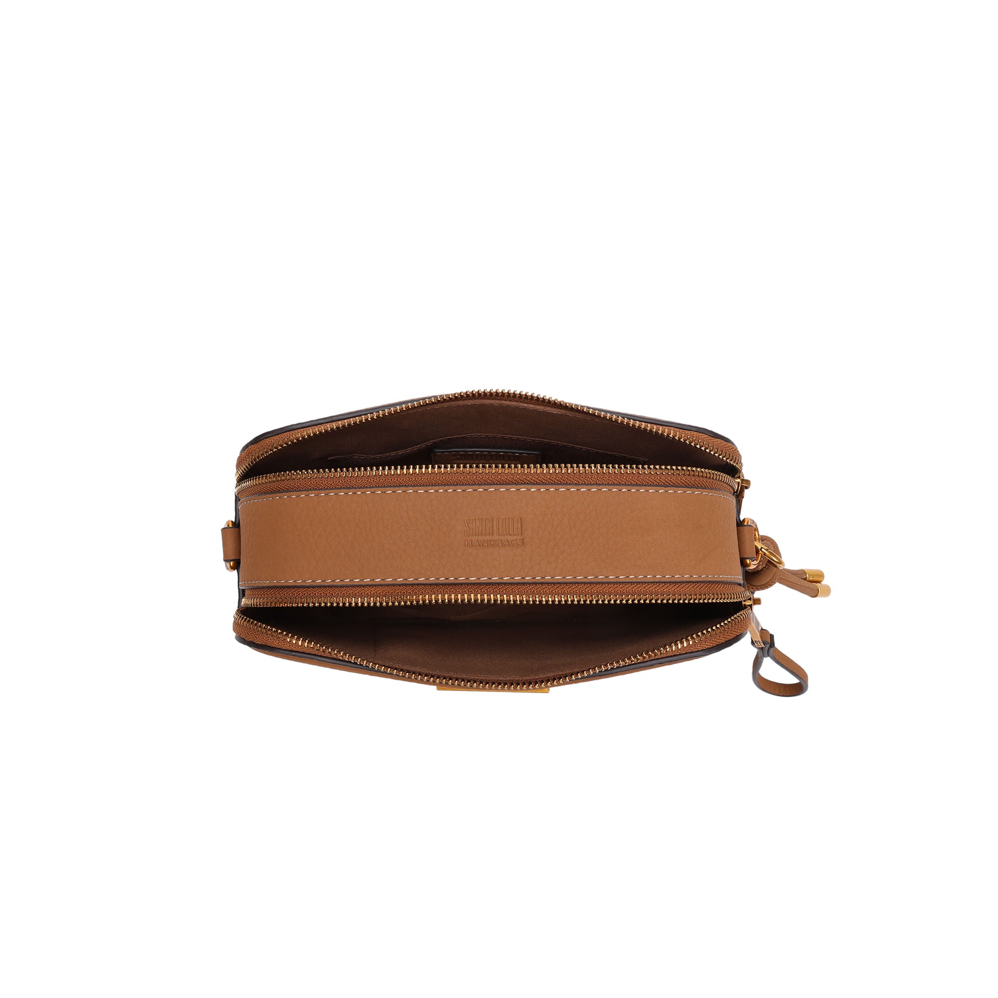 Bolsa Transversal Caramelo Santa Lolla em Nobuck - 0452.4858.0AA1.014F