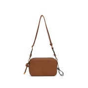 Bolsa Transversal Santa Lolla Caramelo Nobuck Zíper