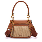 Bolsa Transversal Santa Lolla Caramelo Tramado