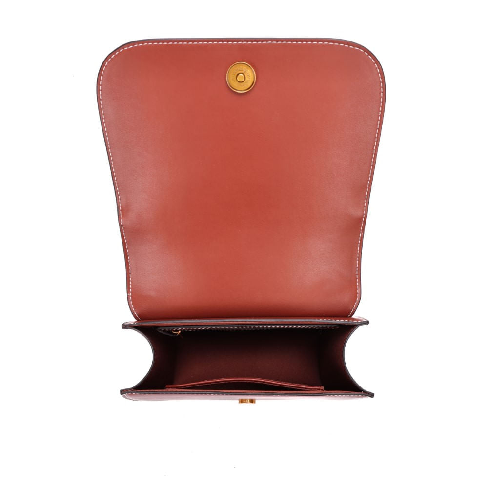 Bolsa Transversal Santa Lolla Caramelo Tramado