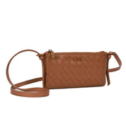 Bolsa Transversal Santa Lolla Caramelo Tresse Zíper