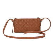 Bolsa Transversal Santa Lolla Caramelo Tresse Zíper