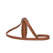Bolsa Transversal Santa Lolla Caramelo Tresse Zíper