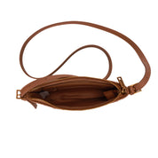 Bolsa Transversal Santa Lolla Caramelo Tresse Zíper