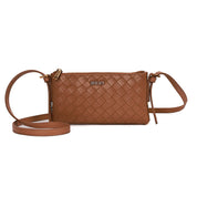 Bolsa Transversal Santa Lolla Caramelo Tresse Zíper