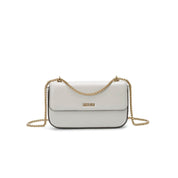 Bolsa Transversal Santa Lolla Cinza Alça Corrente