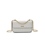 Bolsa Transversal Santa Lolla Cinza Alça Corrente